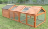 Hühnerstall Hühnerhaus Geflügelstall Nr. 05 "Henvilla" Kombi II mit Wanne, Legebox, Freilauf - 1