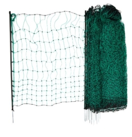 Kerbl 292208 Geflügelnetz 50 m, 112 cm Einzelspitze, ohne Strom, grün - 1